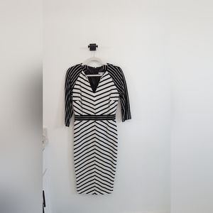 Black and White Striped Dress